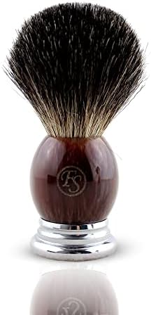 Shaving Brush for Men,Frank FS shaving Pure Badger Chrome Metal Brushes for Professional Shaving Gift to Father Husband(knot size 20mm)