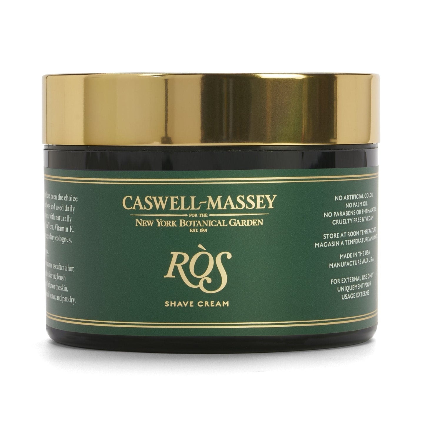 RÒS Shave Cream in Jar - 8oz - by Caswell-Massey