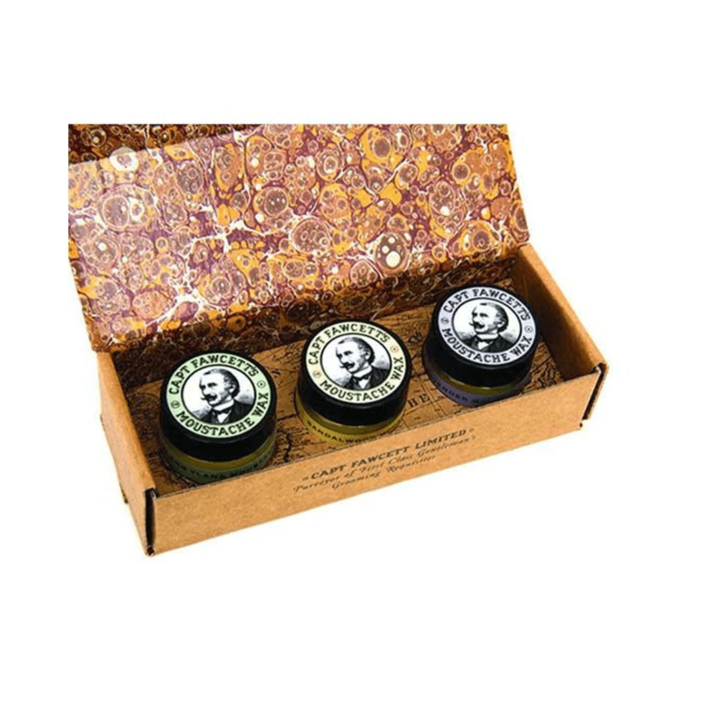 Captain Fawcett's Moustache Wax Cornucopia