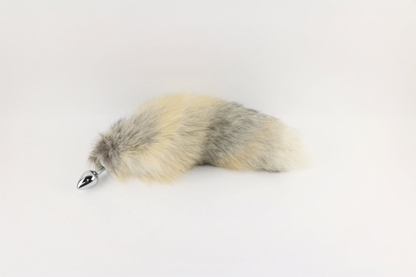 14"-17" Dyed Fox Tail Plug Attachment Anal Toys Touch of Fur Golden Island Fox Tail