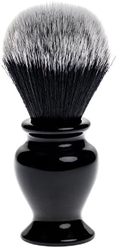 Fendrihan Black and White Synthetic Shaving Brush with Resin Handle for Personal and Professional Shaving (Knot: 24 mm)