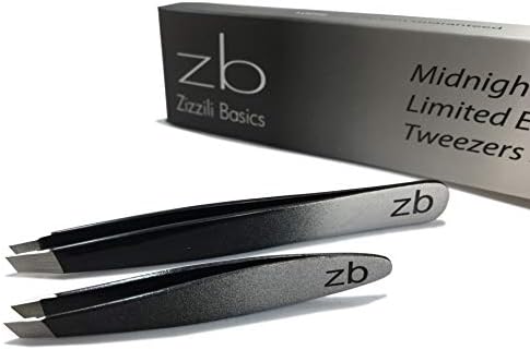 Zizzili Basics Tweezer Set - Limited Edition Ombre - Classic + Mini Slant - Best Tweezers for Eyebrow, Facial Hair Removal and your Precision Needs
