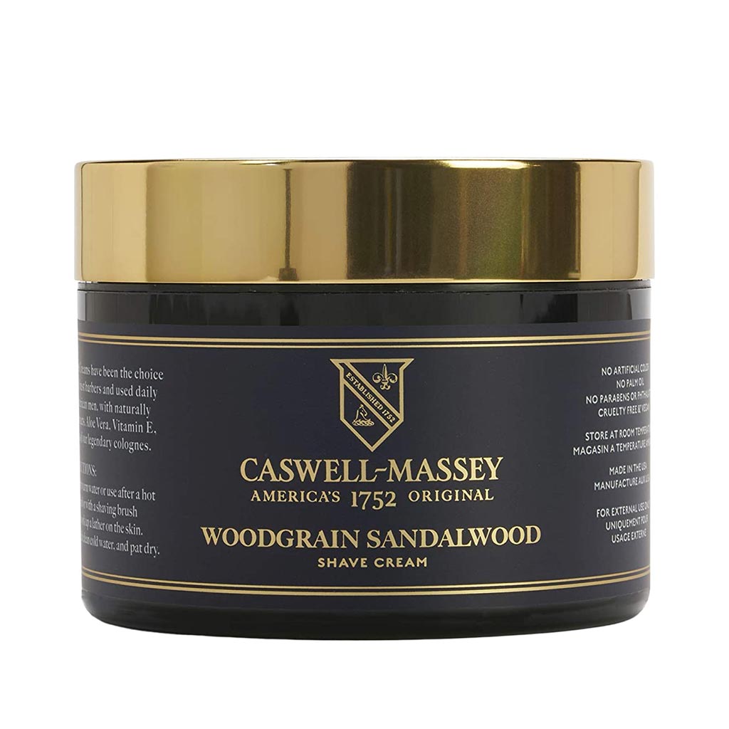 Caswell-Massey Woodgrain Sandalwood Shave Cream in Jar