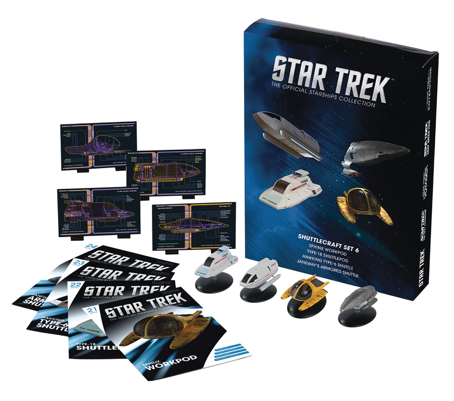 STAR TREK STARSHIPS FIG SET #8 SHUTTLE SET 6 (C: 0-1-2)