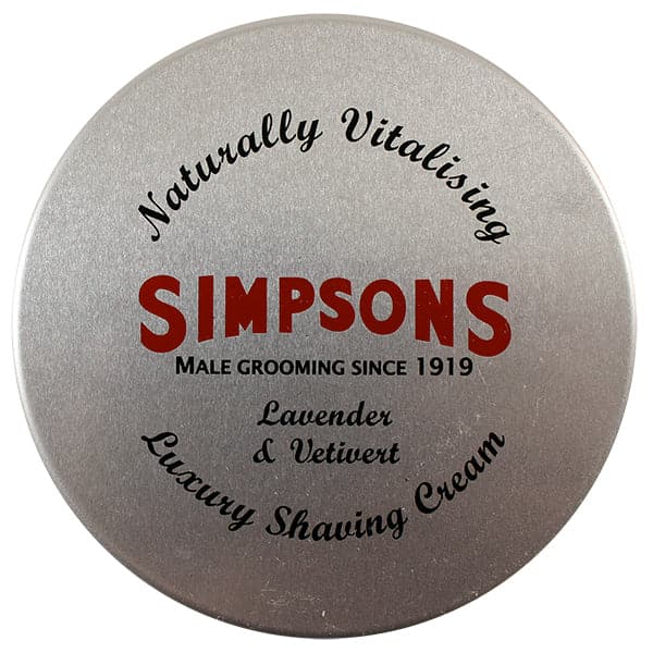 Simpsons Lavender & Vetivert Shaving Cream (4.2oz)