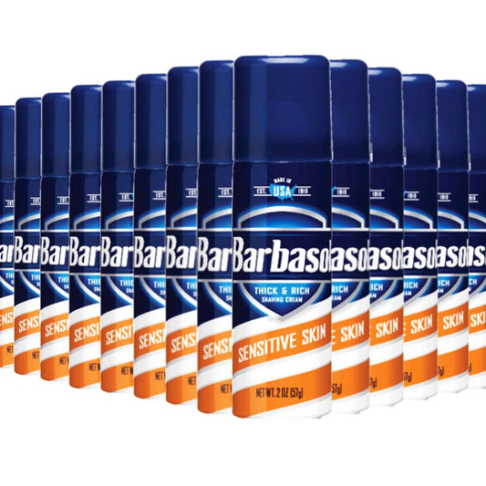 Barbasol Thick & Rich  Shaving Cream Sensitive Skin 2 oz ea - 24 Pack