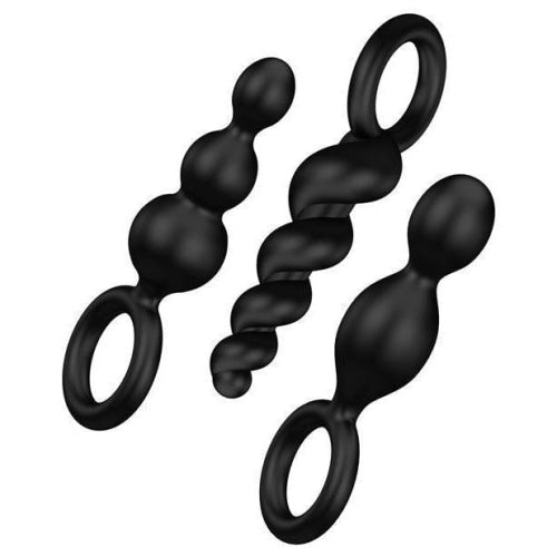 Satisfyer Booty Call Plugs Set Of 3 Black